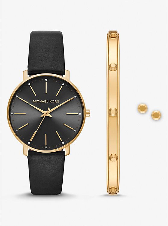 Pyper Gold-Tone Watch and Jewelry Gift Set | Michael Kors US