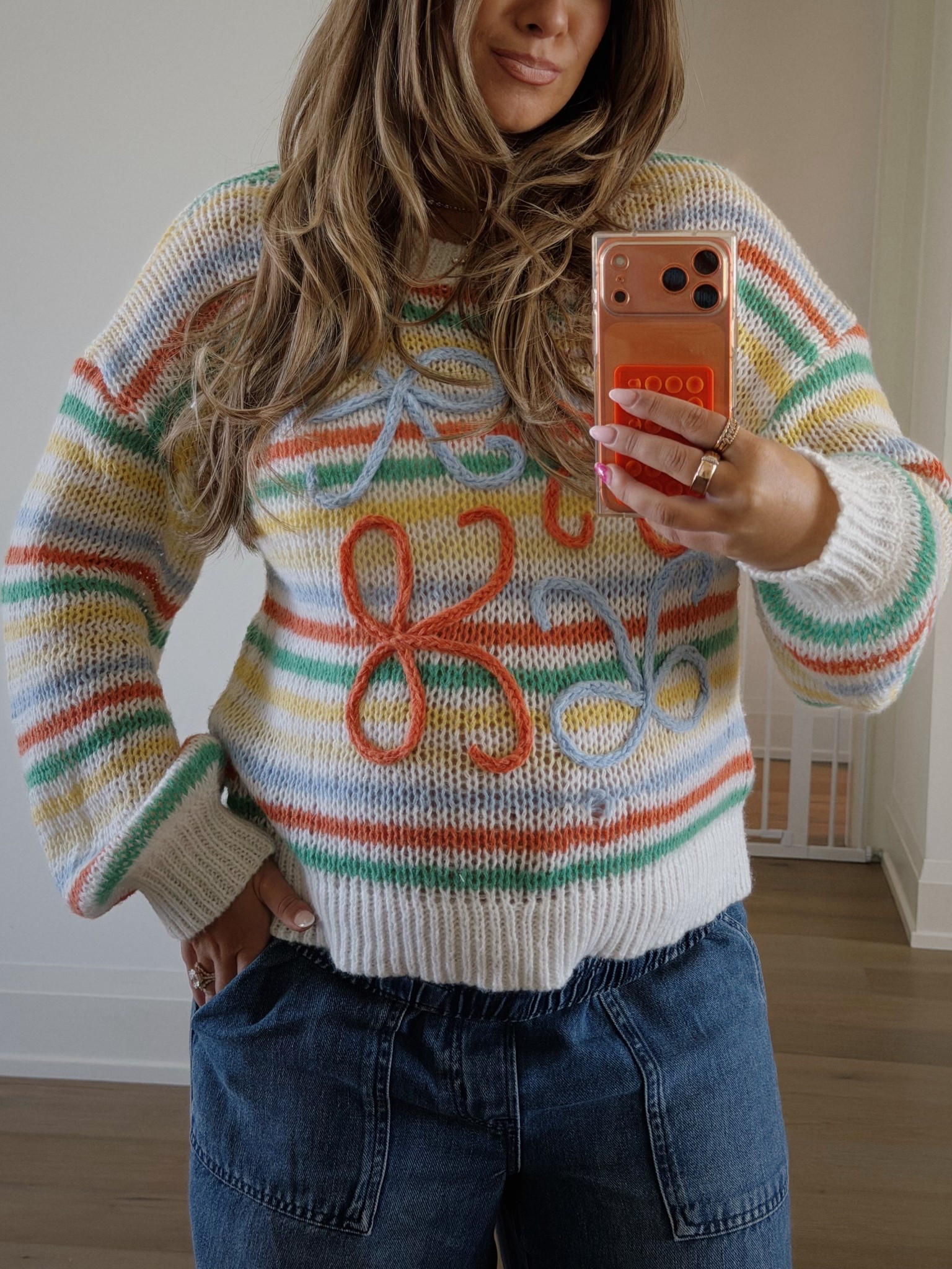 sweater is so cute for spring! size large 

#LTKootd