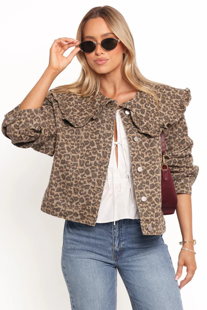Jaelle Leopard Print Jacket - Leopard | Petal & Pup (US)