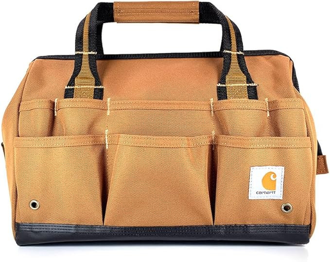 Carhartt Gear B0000351 14-Inch 25 Pocket Heavyweight Tool Bag One Size Fits All Carhartt Brown | Amazon (US)