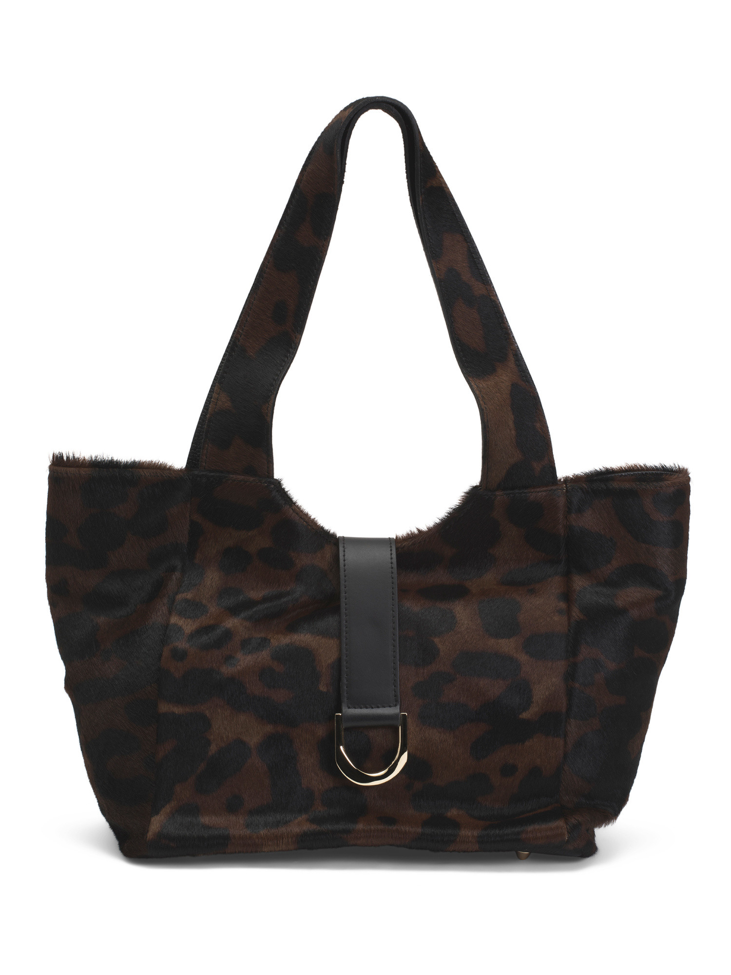 Made In Italy Leather Tote With Flap | TJ Maxx