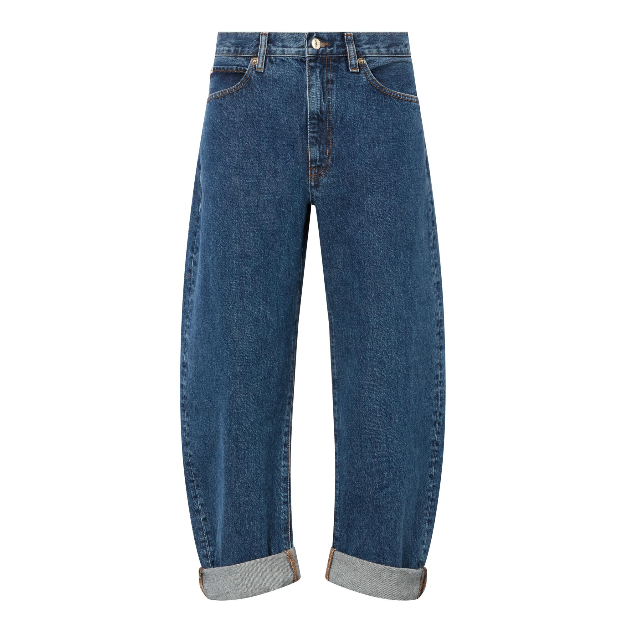 FRAME The Bubble Tapered Leg Jeans - Dark Blue | Brown Thomas (IE)
