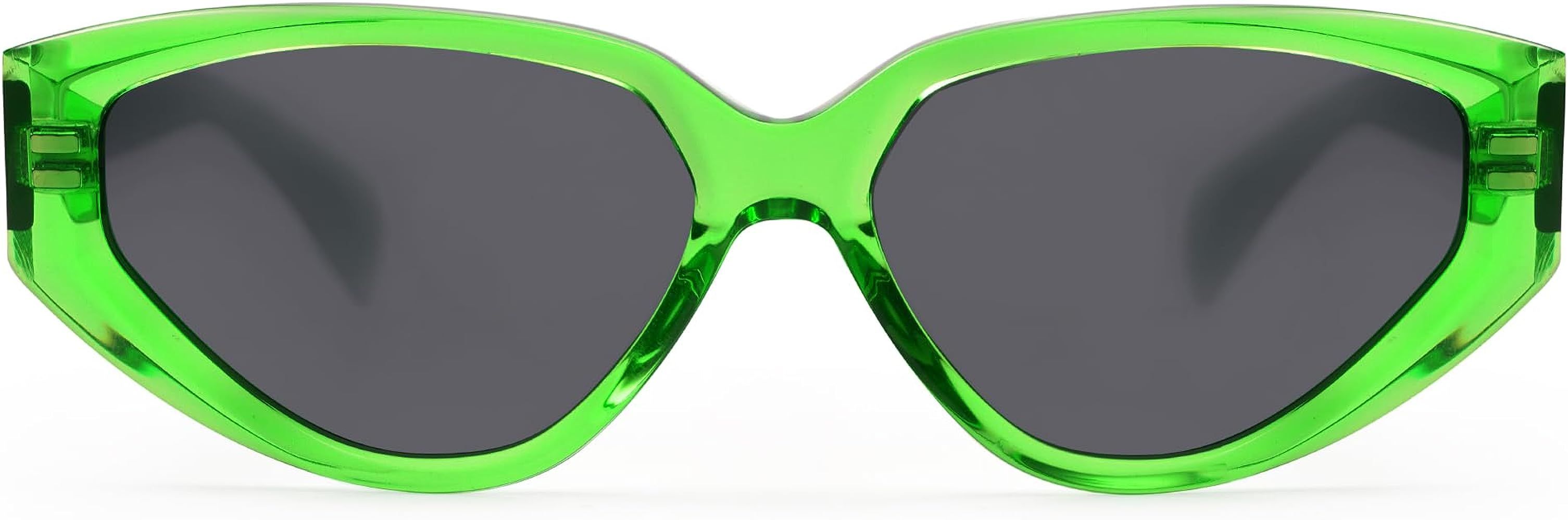SOJOS Trendy Polarized Cat Eye Sunglasses for Women Fashion Cateye Womens Sunnies SJ2295 | Amazon (US)