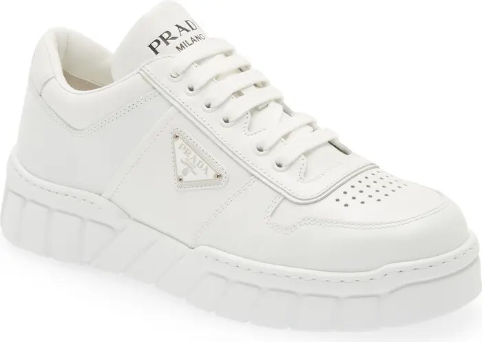 Prada Leather Sneaker | Nordstrom | Nordstrom