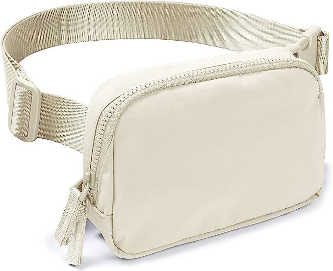 AslabCrew 2-Way Zipper Unisex Belt Bag with Adjustable Strap Fanny Packs Mini Waist Pouch for Out... | Amazon (US)