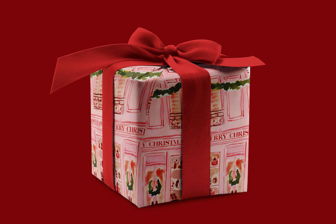 Wrapping Paper: Christmas Patisserie Pink gift Wrap, Birthday, Holiday, Christmas - Etsy | Etsy (US)