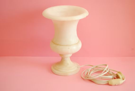 Vintage Alabaster Table Lamp  antique Alabaster Table Lamps - Etsy | Etsy (US)