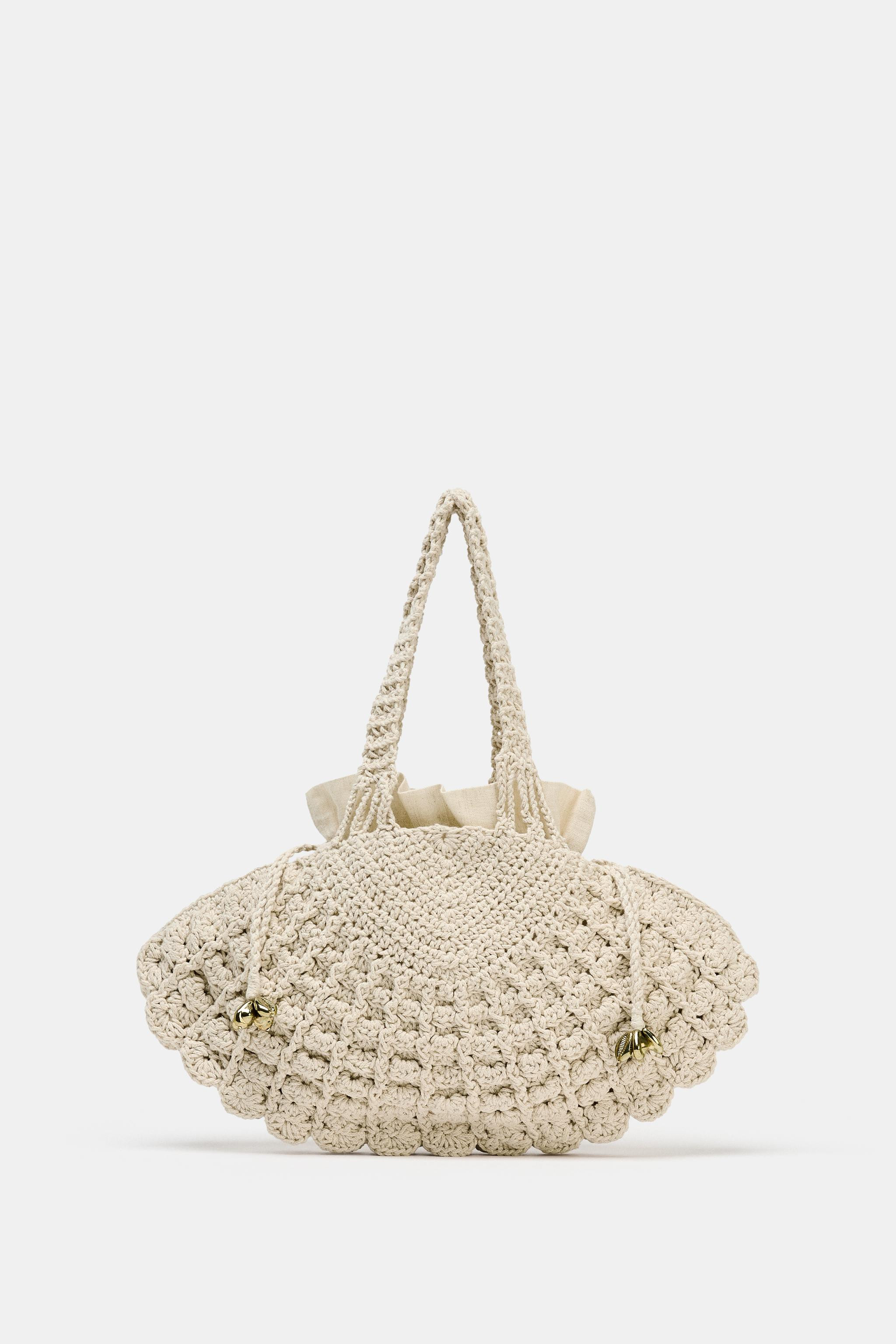CROCHET SHELL BAG | Zara AU