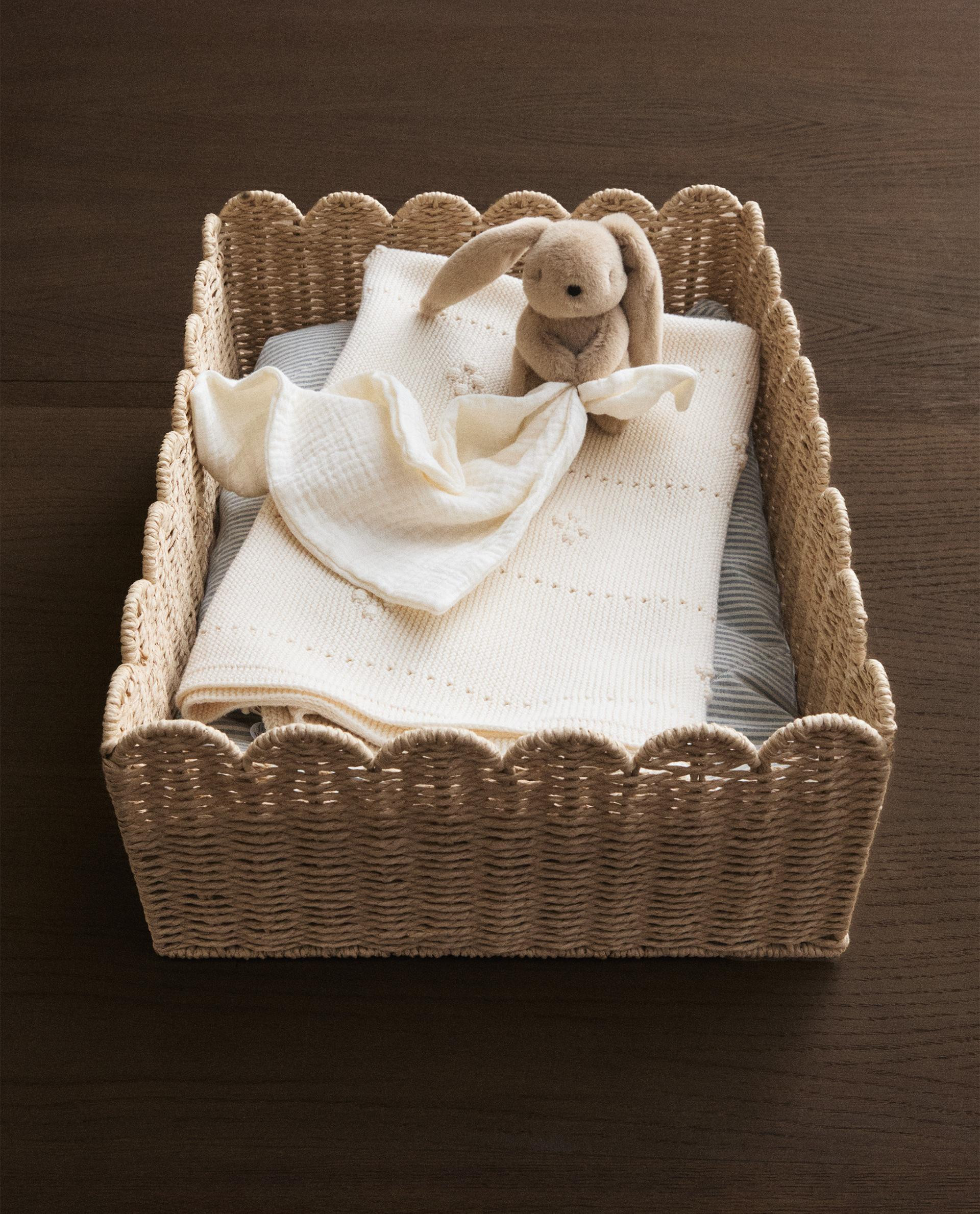 SCALLOPED MEDIUM BASKET | Zara Home US