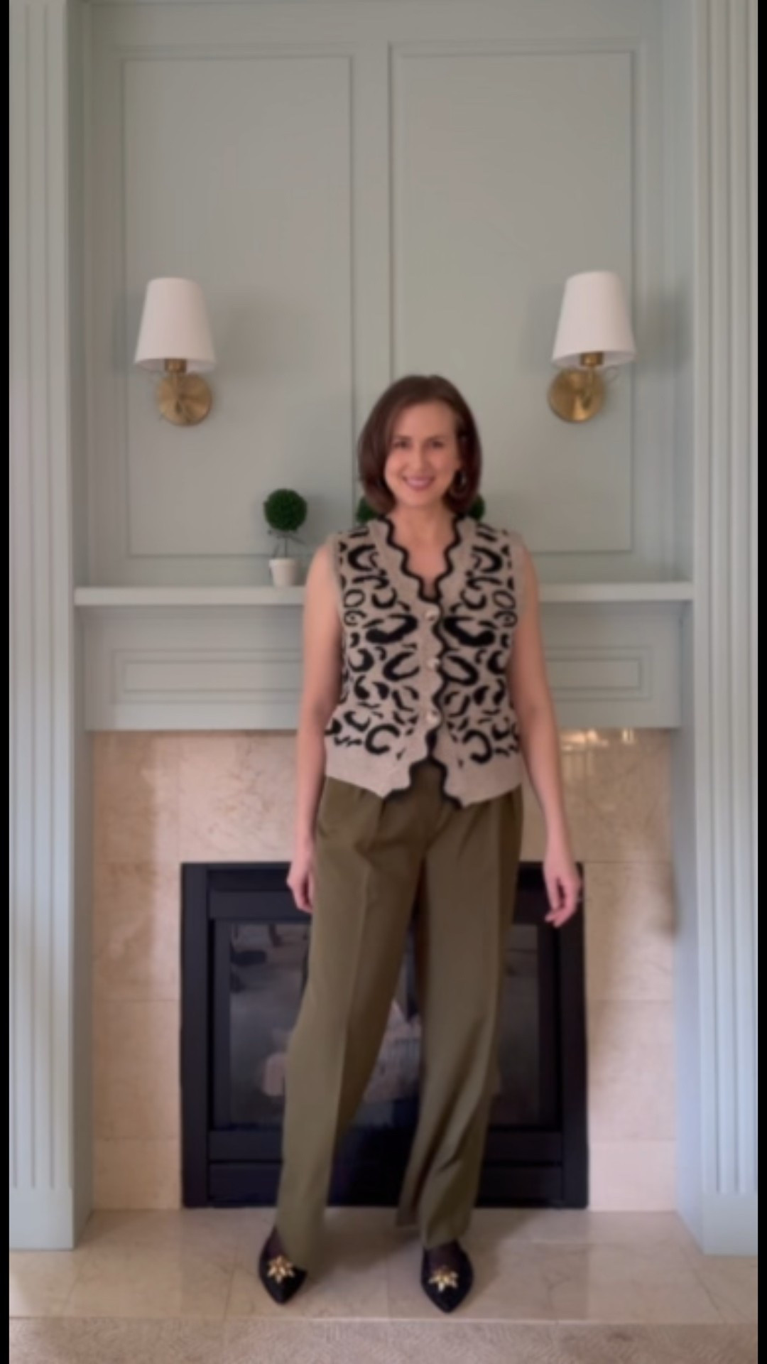 Fall outfit: Amazon scalloped vest, wide leg pants by Kenneth Cole, and sequin flats by Antonio Melani.

If you’re a tall gal like myself, you’ll love the length you f these pants! I’m 5’9” and am wearing a size 8.

#fall outfits #flats #shoes #mules #sweater vest #wide leg pantss

#LTKootd #LTKSaleAlert #LTKWorkwear