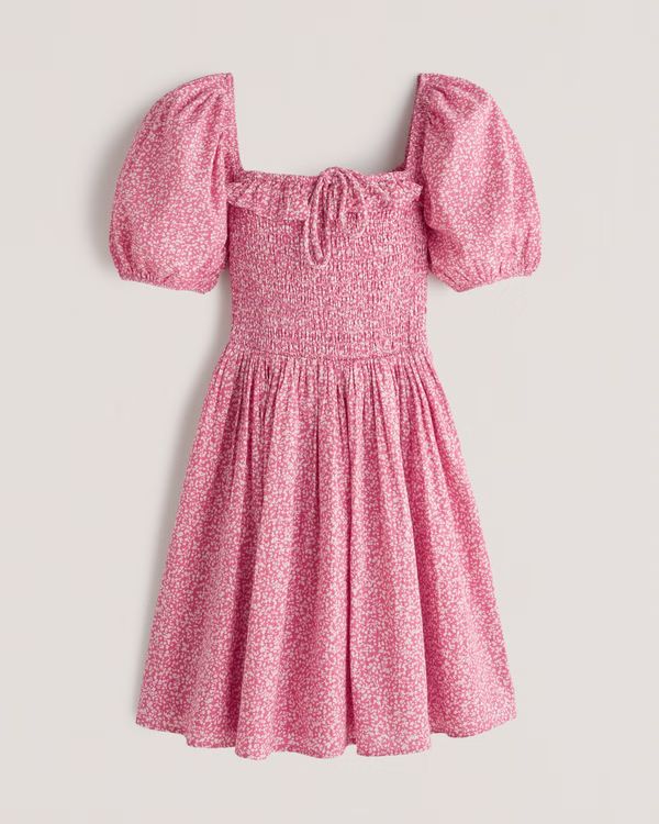 Women's Smocked Bodice Mini Dress | Women's Dresses & Jumpsuits | Abercrombie.com | Abercrombie & Fitch (US)