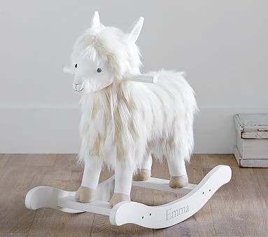 Nursery Llama Plush Rocker | Pottery Barn Kids
