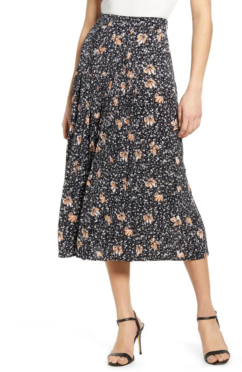 Pleated Midi Skirt | Nordstrom