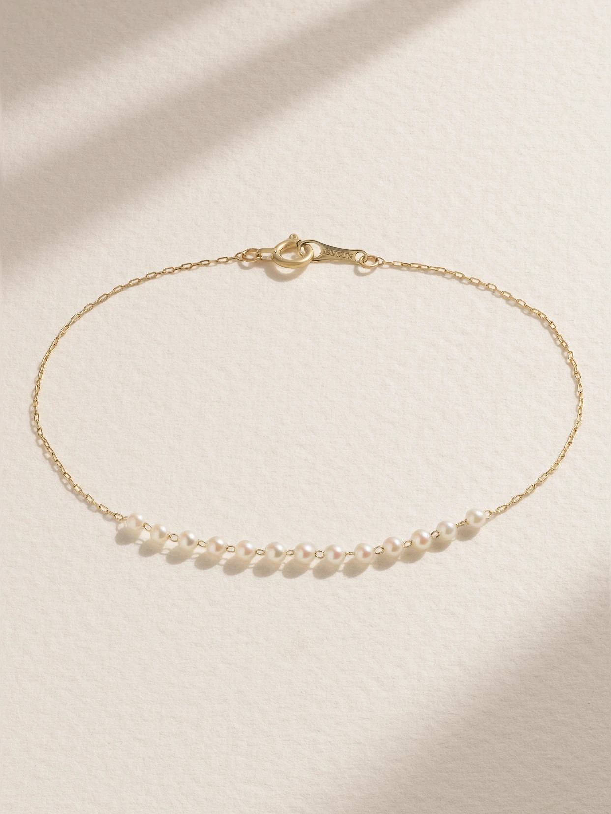 Mizuki - 14-karat Gold Pearl Bracelet - One size | NET-A-PORTER (UK & EU)