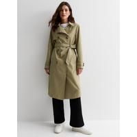 Olive Formal Belted Trench Coat | Very (UK)
