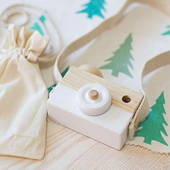 Baby Toy Wooden Mini Camera Toy, Baby Kids Cute Mini Sharpe Toy, Neck Hanging Photographed Props for | Amazon (US)