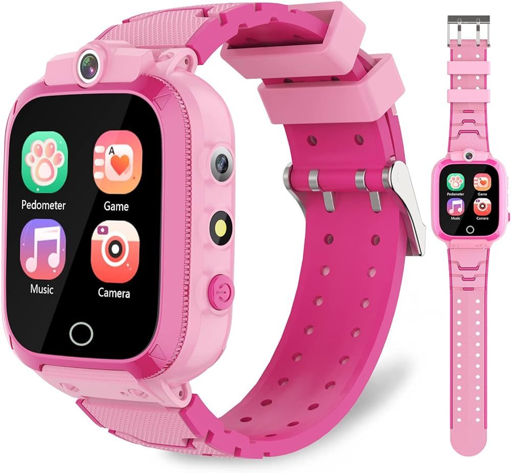 Vakzovy Kids Smart Watch for Toys for 3-10 Year Old Girls, 1.44" HD Touch Screen with 24 Puzzle G... | Amazon (US)