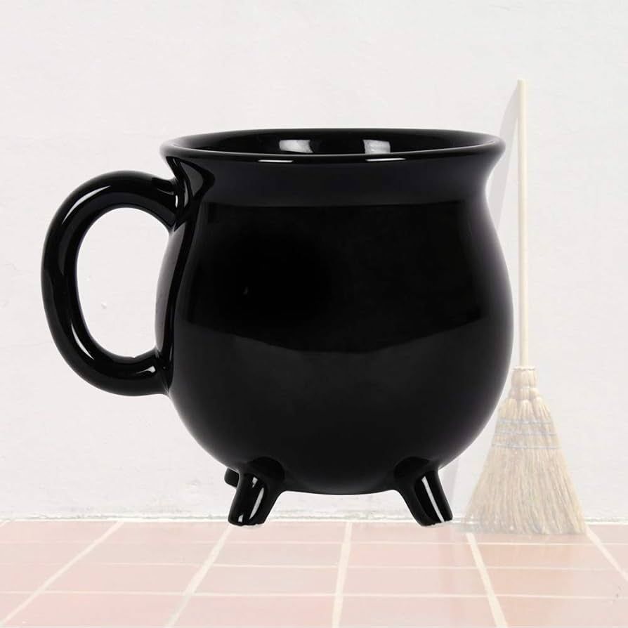 Witch's Brew Black Cauldron Coffee Mug 12 fl oz Ceramic Drinkware Halloween Decor Tabletop | Amazon (US)