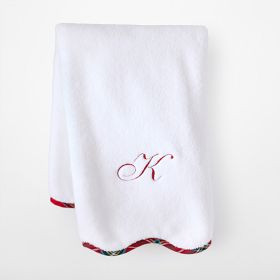 Scalloped Tartan Hand Towel | Mark and Graham