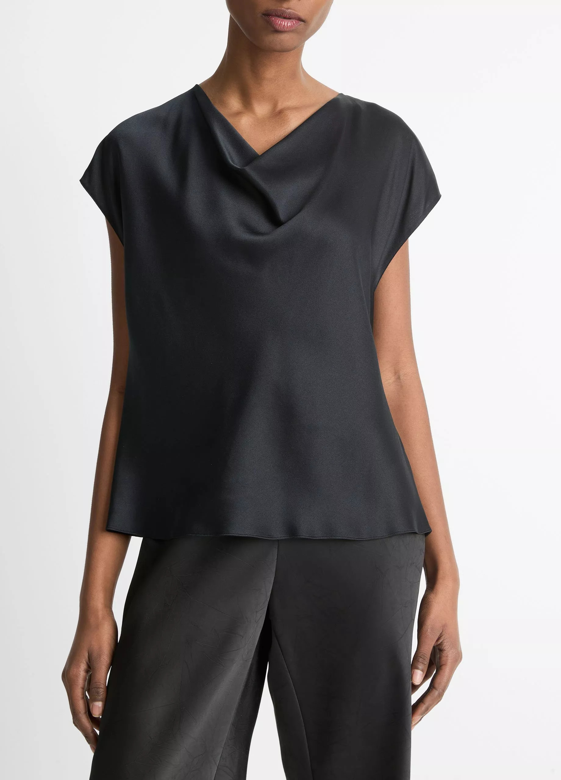 Silk Cowl-Neck Blouse | Vince LLC