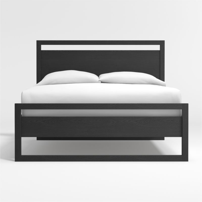 Linea Black Full Bed + Reviews | Crate & Barrel | Crate & Barrel