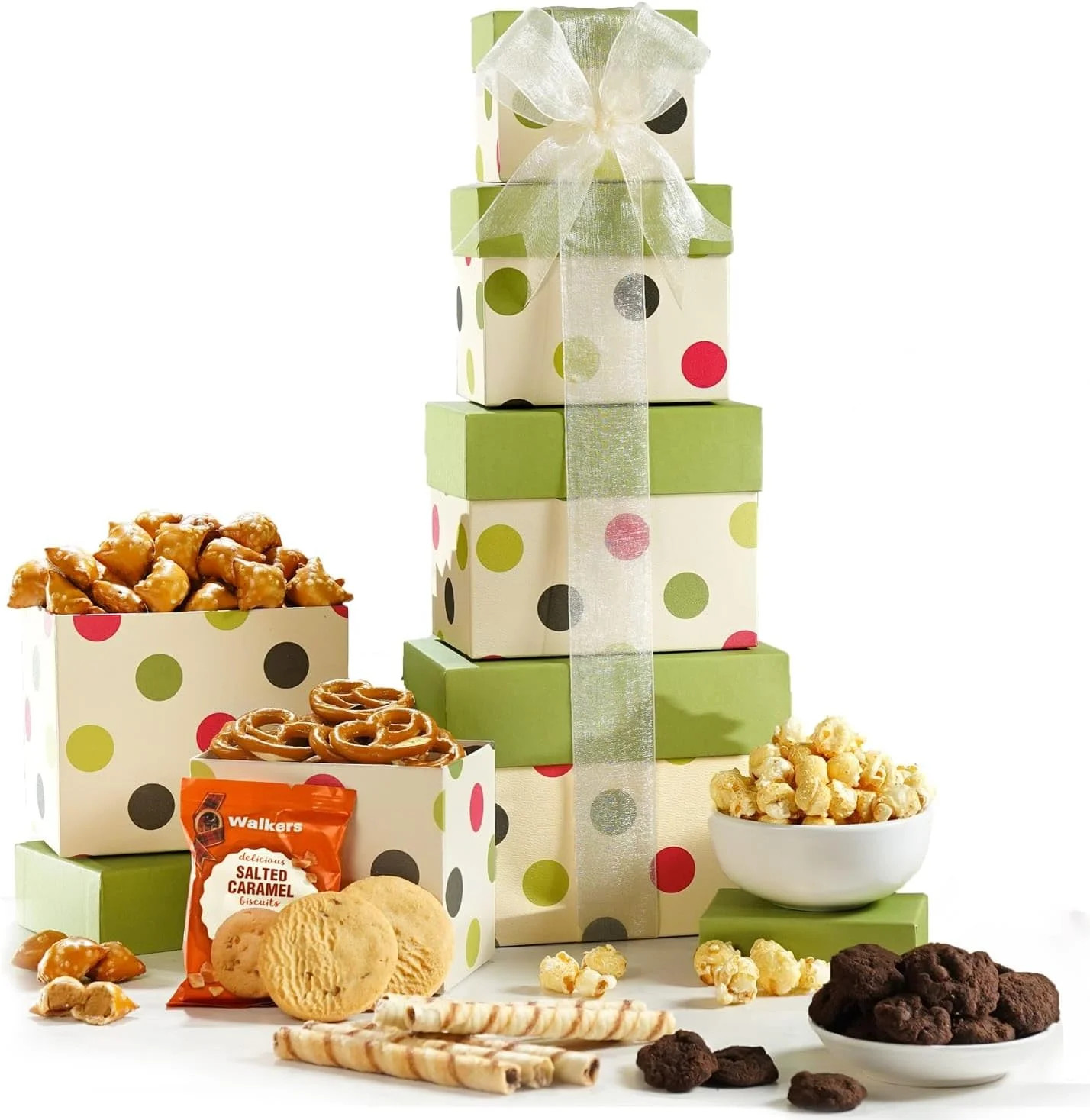 Broadway Basketeers Food Gift Basket Tower Snack Gifts for Women, Men, Families, College, Deliver... | Walmart (US)
