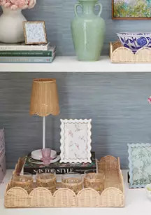 Society Social x Crown & Ivy™ Wavy Wicker Tray | Belk