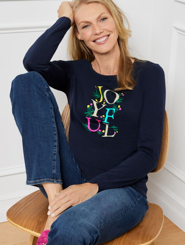Crewneck Joyful Tee | Talbots