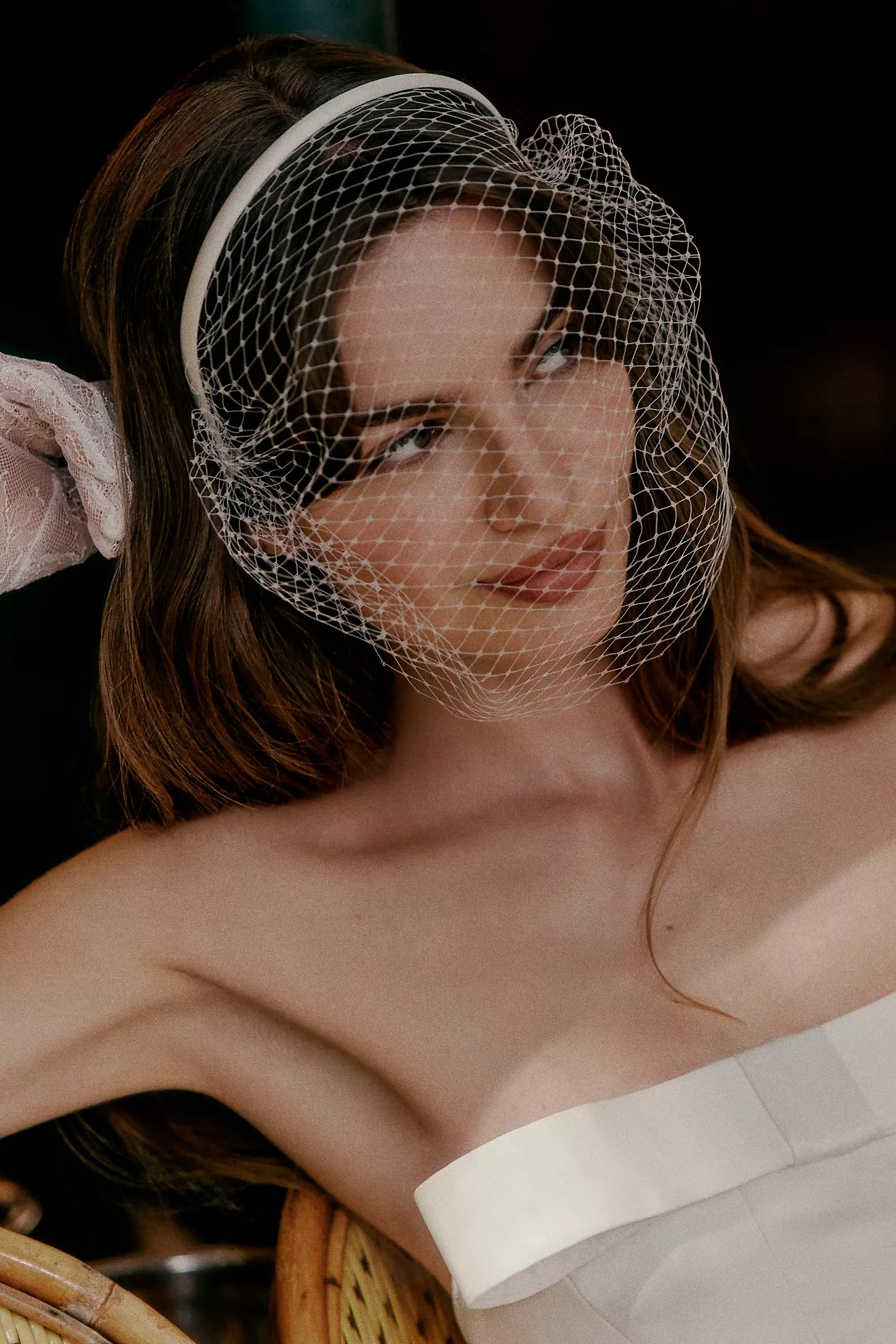 Twigs & Honey Bridal Birdcage Headband Veil | Anthropologie (US)