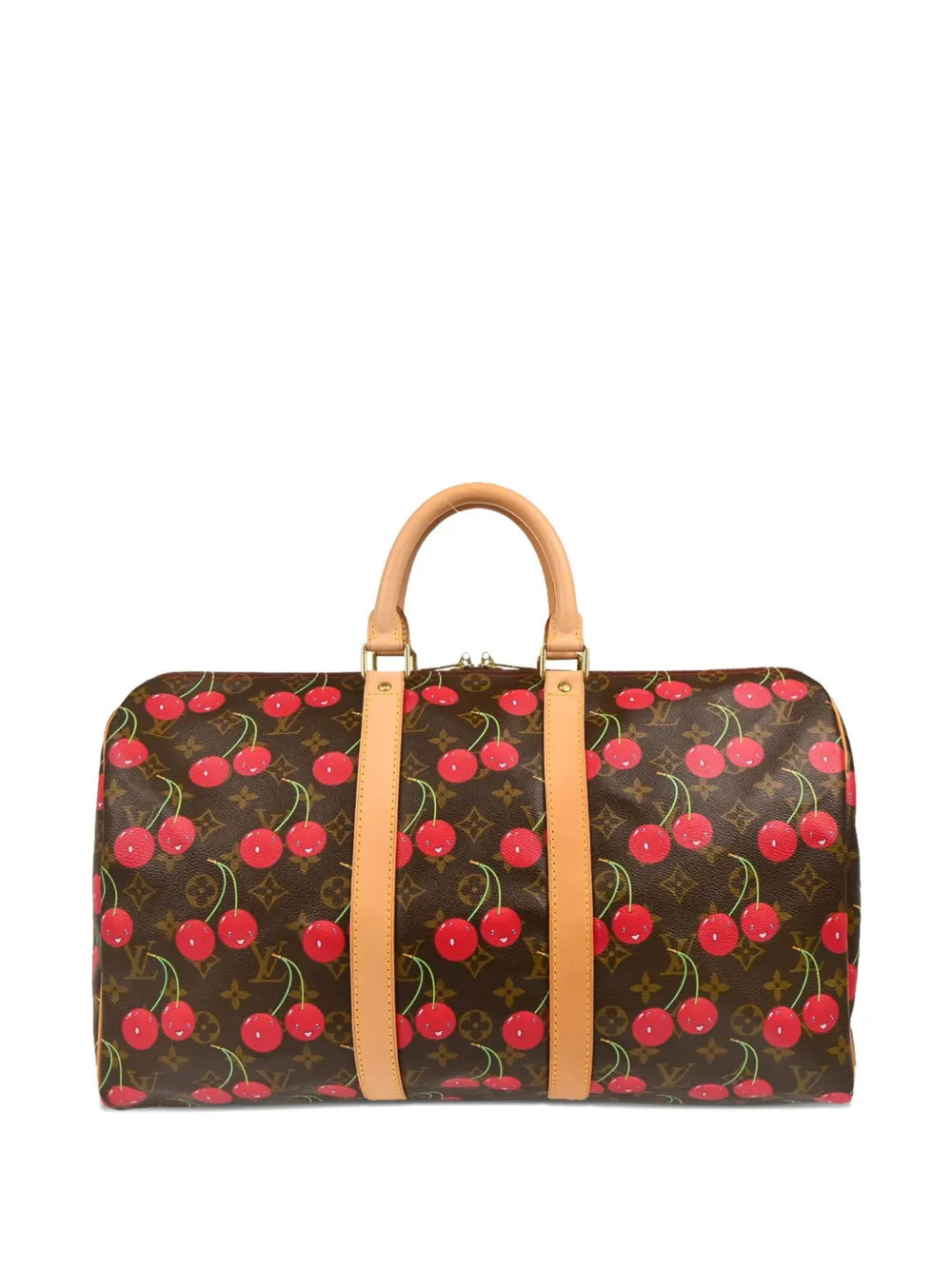 Louis Vuitton Pre-Owned x Takashi Murakami 2005 Monogram Keepall 45 travel bag - Brown | Farfetch Global