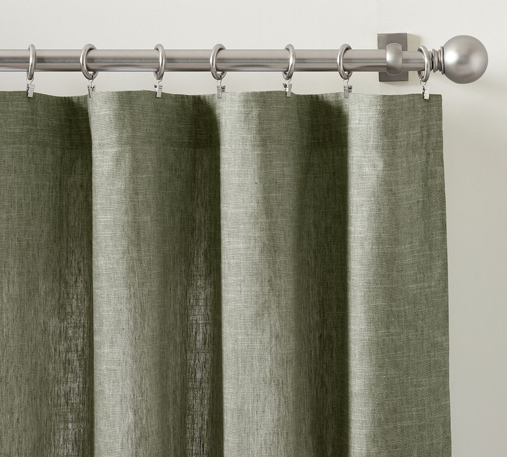 Emery Linen Curtain | Pottery Barn (US)