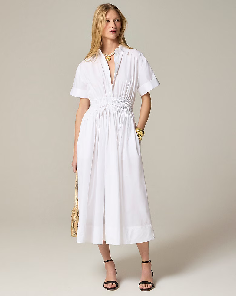 Elena shirtdress in cotton poplin | J. Crew US