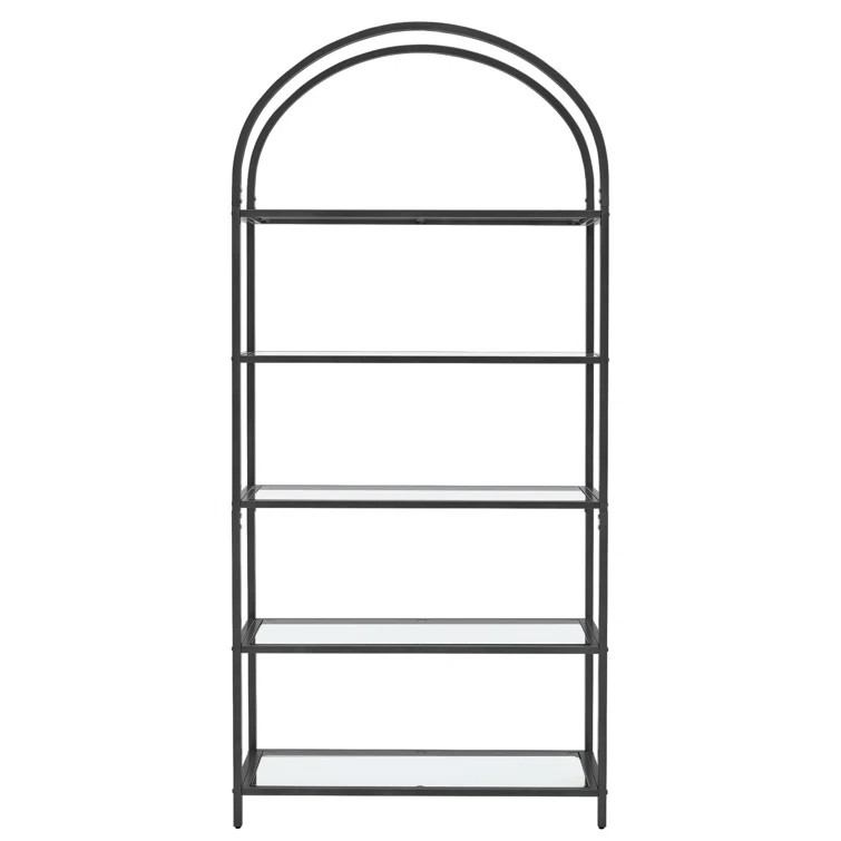 Adrianne 72.2'' H x 32.7'' W Steel Etagere BookcaseSee More by Steelside™Rated 4.7 out of 5 sta... | Wayfair North America