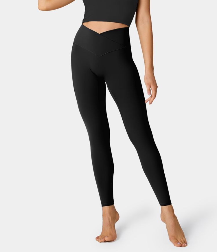 Everyday Cloudful™ Fabric 3.0 Crossover Pocket Plain Leggings | HALARA