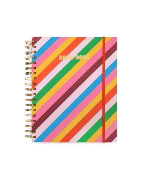Large 17-Month Academic Planner - Rainbow Stripes | ban.do