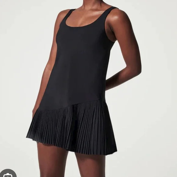 Spanx Yes Pleats black dress | Poshmark