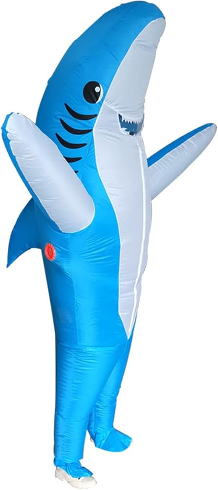 Adults Inflatable Halloween Costumes Blow Up Shark Costume for Halloween, Birthday Gift Cos Play ... | Amazon (US)