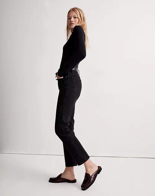 The Mid-Rise Perfect Vintage Jeans in Clean Black Wash | Madewell