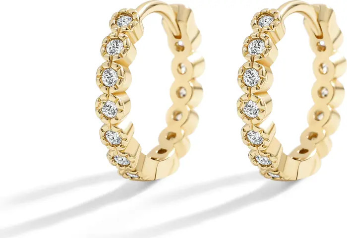 Shimmer Huggie Hoop Earrings | Nordstrom