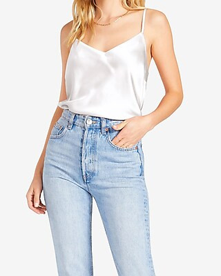 BB Dakota Satin V-Neck Cami | Express