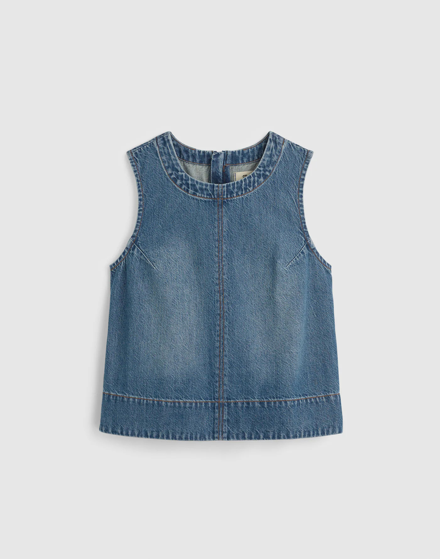 Denim Boxy Shell Top | Madewell