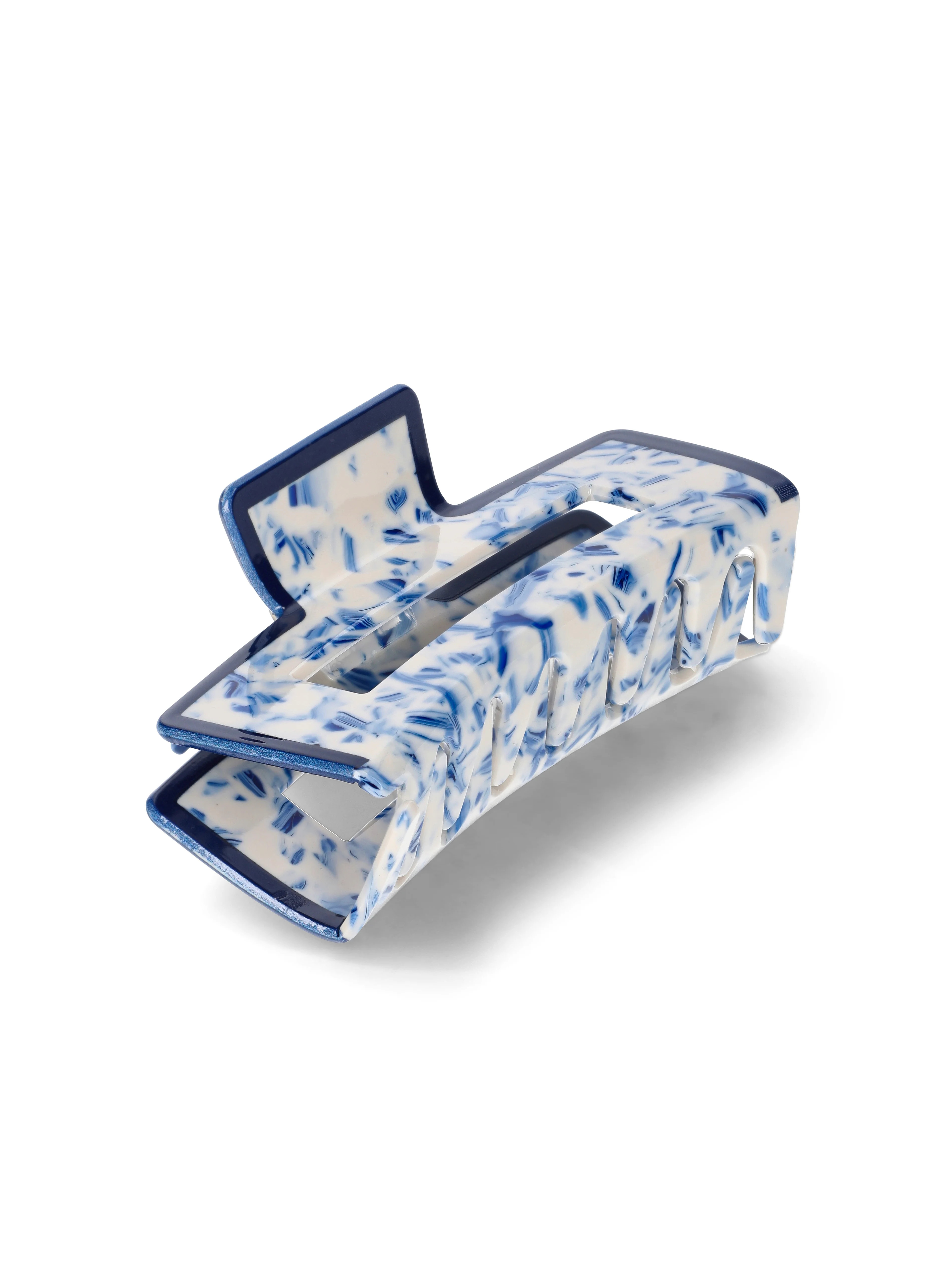 Time and Tru Rectangle Hair Claw, Blue | Walmart (US)
