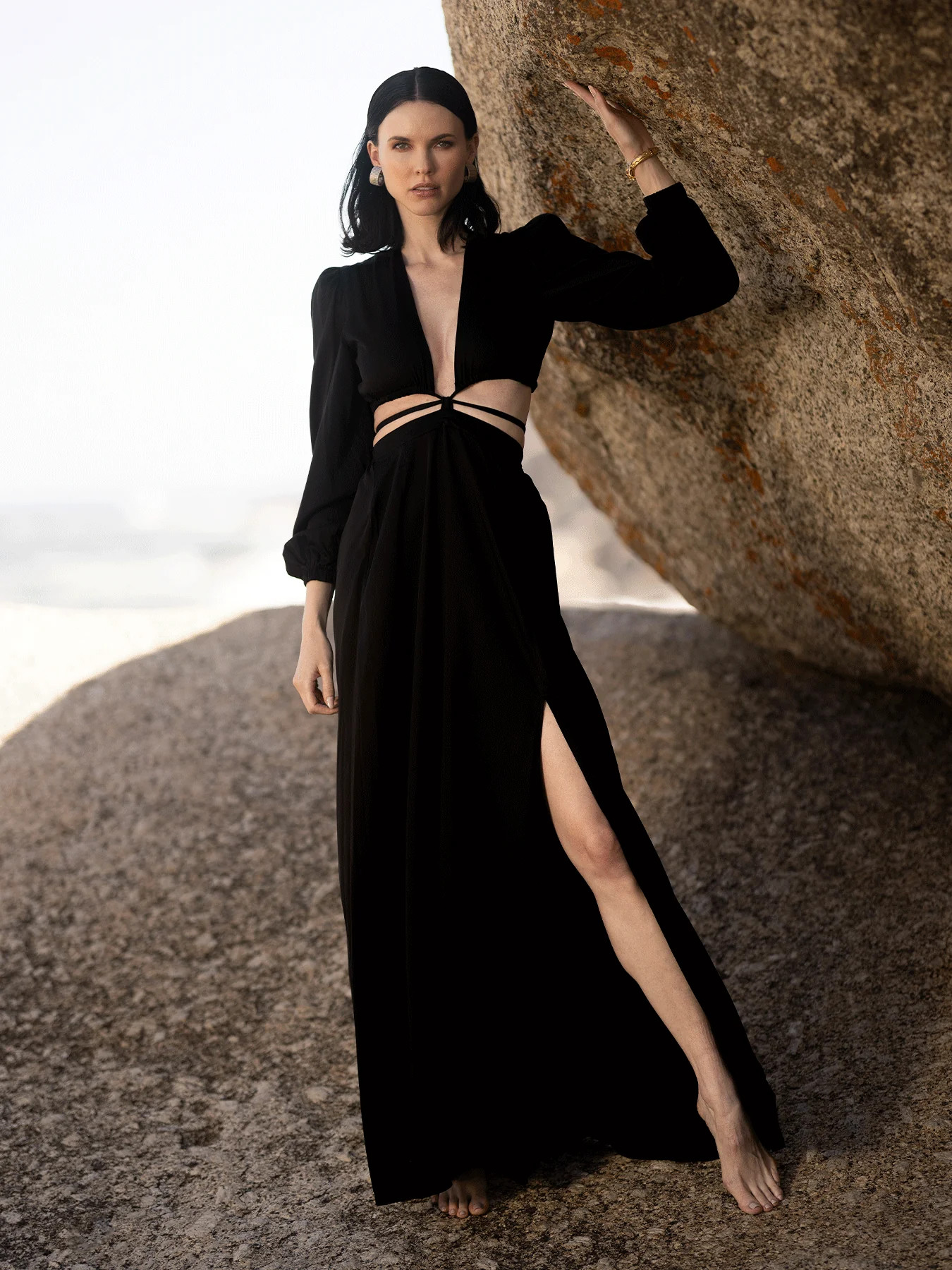 Sustainable Amal Dress - Solid Noir | Diarrablu