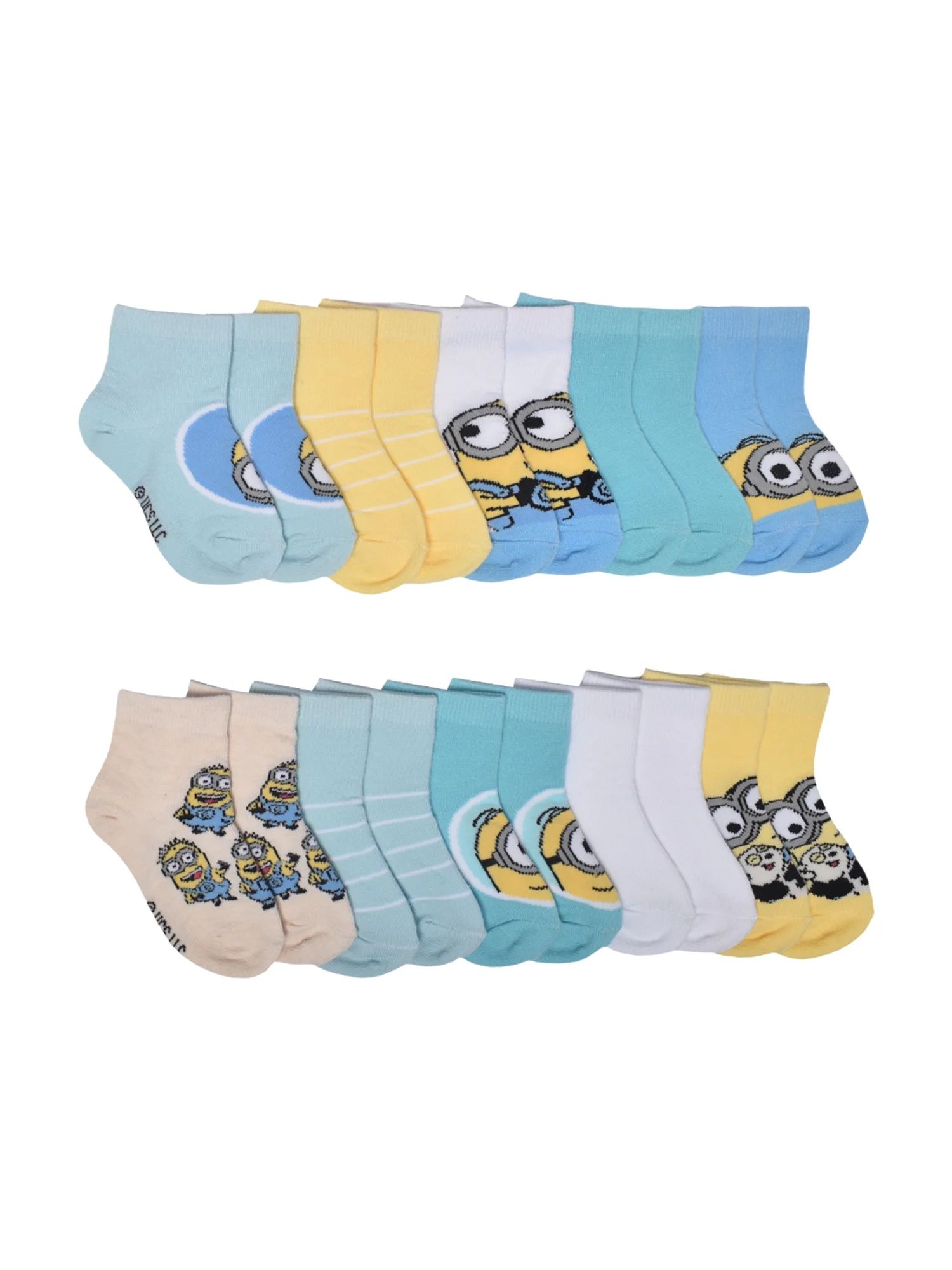 Minions Toddler Ankle Socks, 10-Pack, Sizes 12M-5T | Walmart (US)