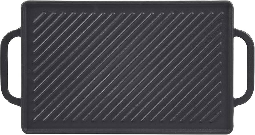 GGC Cast Iron Reversible Grill Griddle，Double Sided Grill Pan Perfect for Gas Grills and Stove ... | Amazon (US)