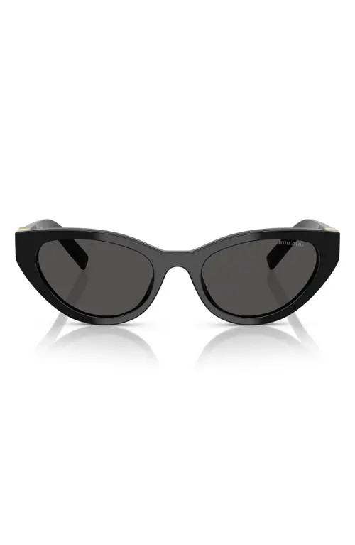 Miu Miu 54mm Butterfly Sunglasses in Black at Nordstrom | Nordstrom