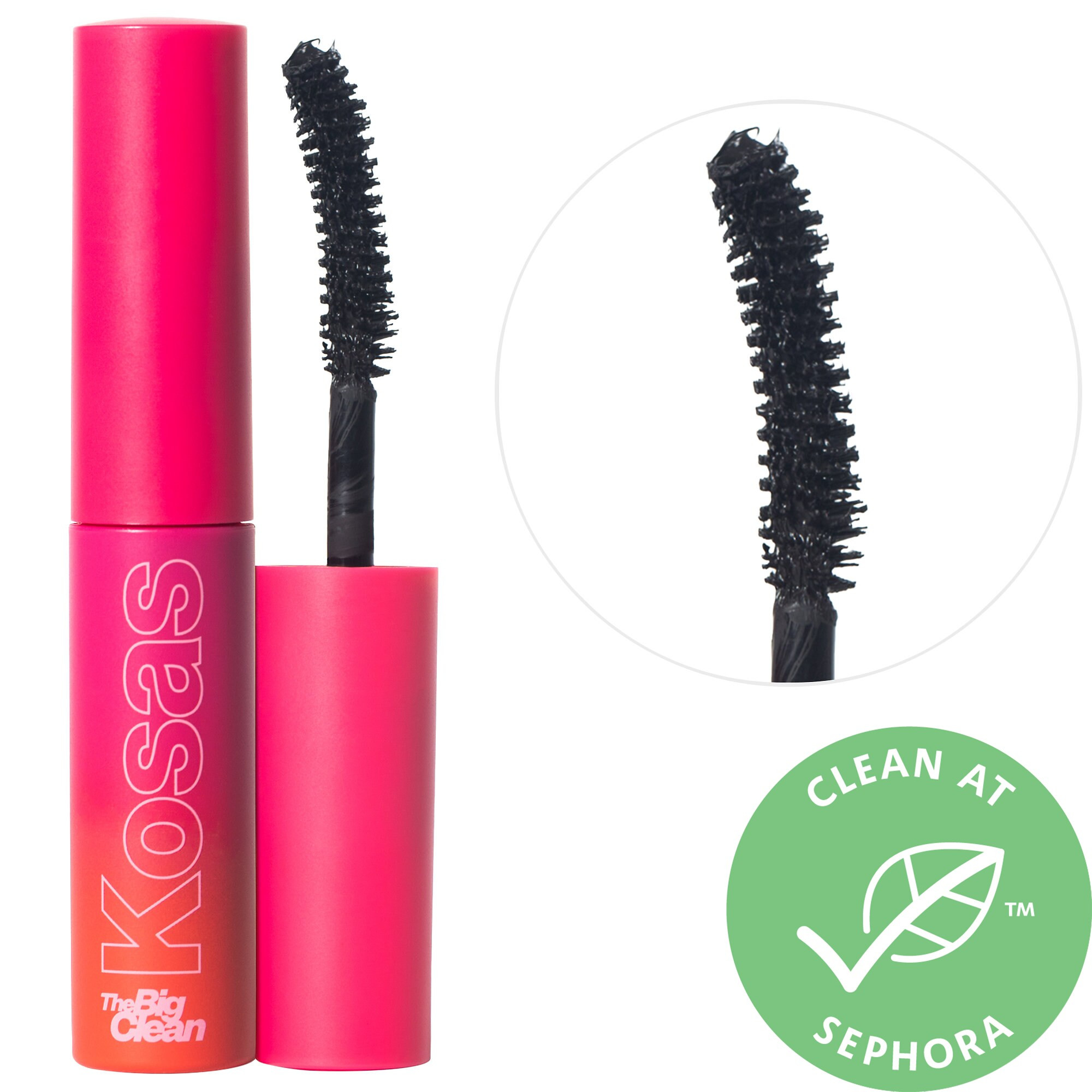 Kosas Mini The Big Clean Longwear Volumizing + Lash Care Mascara 0.17oz/ 5 g | Sephora (US)