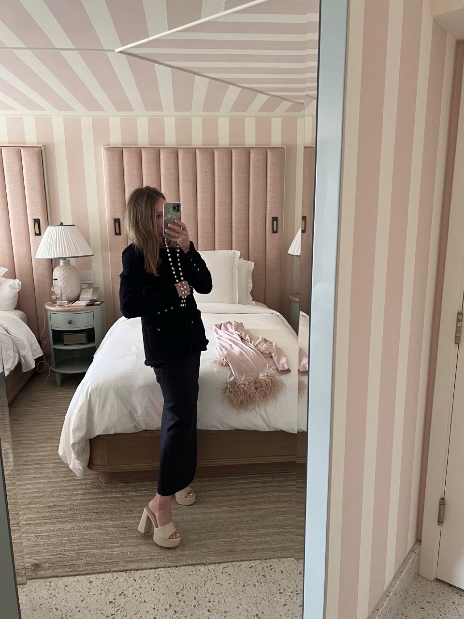 Paired my skirt with a boucle jacket to wear when it’s chilly!

#LTKstyletip #LTKSeasonal