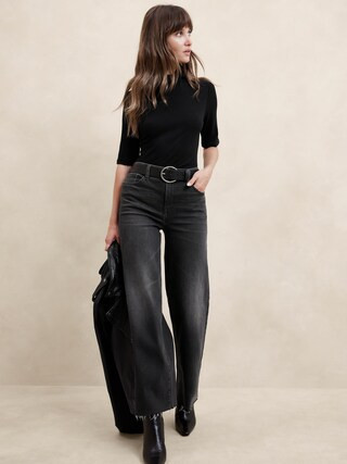 Soft Luxe Turtleneck Top | Banana Republic Factory