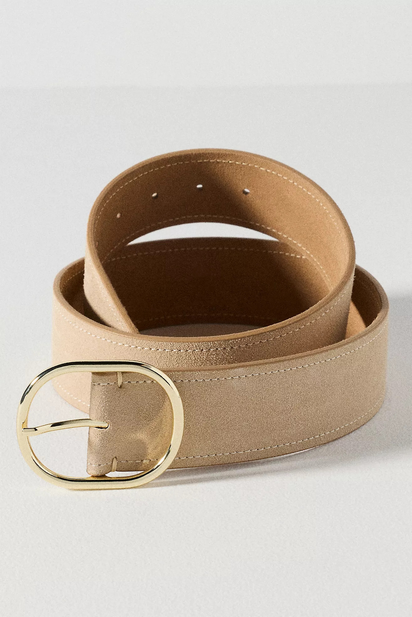 Oval Buckle Leather Belt | Anthropologie (US)
